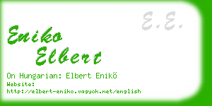 eniko elbert business card